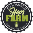 Image for logo for Bloomfieldhops.ca that specializes in hops for craft beer brewing. The oils are also beneficial for our health.